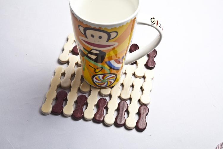 【两元店 竹制杯垫 餐垫 隔热垫 创意家居生活用品日用百货厂家批发】